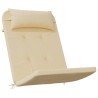 Coussins de chaise adirondack lot de 2 beige tissu oxford 