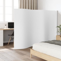 Cloison de séparation blanc 165x400 cm bambou 