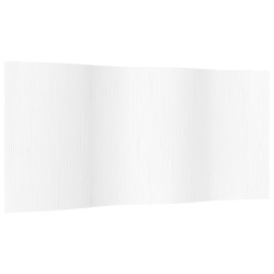 Cloison de séparation blanc 165x400 cm bambou 