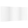 Cloison de séparation blanc 165x400 cm bambou 