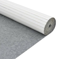 Cloison de séparation blanc 165x400 cm bambou 