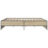 Cadre de lit sans matelas chêne sonoma 200x200 cm 