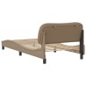 Cadre de lit sans matelas cappuccino 100x200 cm similicuir 