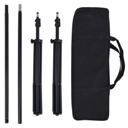 Kit de studio photo avec toile de fond et jeu d'éclairage 