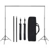 Kit de studio photo avec toile de fond et jeu d'éclairage 