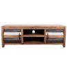 Meuble TV bois massif d'acacia 120 x 35 x 40 cm 