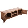 Meuble TV bois massif d'acacia 120 x 35 x 40 cm 