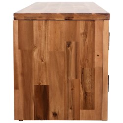 Meuble TV bois massif d'acacia 120 x 35 x 40 cm 