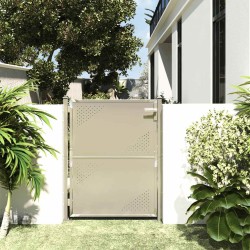 Portail de jardin 100x125 cm Acier inoxydable 