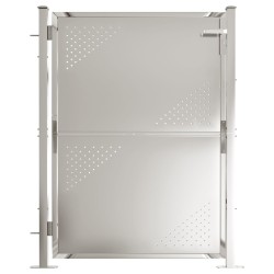 Portail de jardin 100x125 cm Acier inoxydable 
