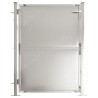 Portail de jardin 100x125 cm Acier inoxydable 