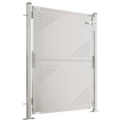 Portail de jardin 100x125 cm Acier inoxydable 