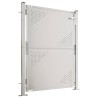 Portail de jardin 100x125 cm Acier inoxydable 
