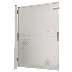 Portail de jardin 100x125 cm Acier inoxydable 