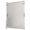 Portail de jardin 100x125 cm Acier inoxydable 