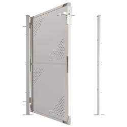 Portail de jardin 100x125 cm Acier inoxydable 