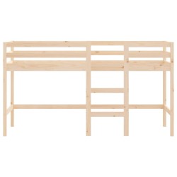 Lit mezzanine d'enfants sans matelas avec échelle 80x200 cm 