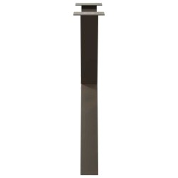 Pieds de table à manger en forme de X 3 pièces Acier naturel 70 x (72-73) cm Acier 