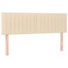 Têtes de lit 2 pcs Crème 72x5x78/88 cm Tissu 