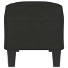 Banc Noir 100x35x41 cm Tissu 