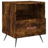 Tables de chevet 2pcs chêne fumé 40x35x47,5cm bois d’ingénierie 