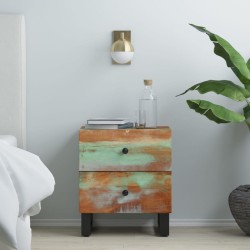 Table de chevet 40x33x46 cm Bois massif de récupération 