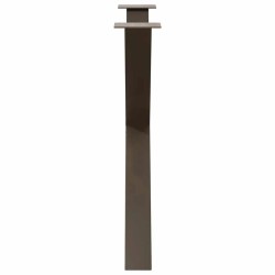 Pieds de table à manger en forme de X, 3 pièces, acier naturel, 90 x (72-73) cm 