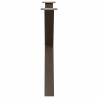 Pieds de table à manger en forme de X, 3 pièces, acier naturel, 90 x (72-73) cm 