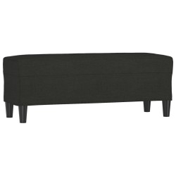 Banc Noir 100x35x41 cm Tissu 