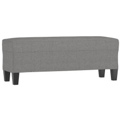 Banc Gris foncé 100x35x41 cm Tissu 