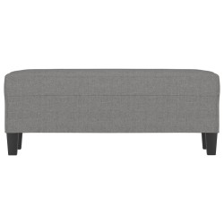 Banc Gris foncé 100x35x41 cm Tissu 