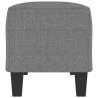 Banc Gris foncé 100x35x41 cm Tissu 