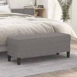 Banc Gris foncé 100x35x41 cm Tissu 