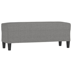 Banc Gris foncé 100x35x41 cm Tissu 