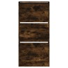 Armoire à chaussures chêne fumé 60x21x125,5 cm bois ingénierie 