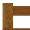 Cadre de lit sans matelas marron miel bois massif pin 180x200cm 