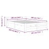 Cadre de lit sans matelas marron miel bois massif pin 180x200cm 