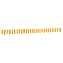 Tissu de remplacement de cantonnière d’auvent jaune blanc 3 m 