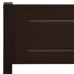 Cadre de lit sans matelas pin massif marron foncé 140x200 cm 