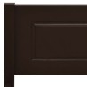 Cadre de lit sans matelas pin massif marron foncé 140x200 cm 