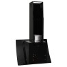Hotte murale 60 cm Acier et verre trempé Noir 