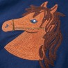 Sweat-shirt à capuche pour enfants bleu marine 140 