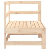 Canapé d'angle de jardin bois de pin massif 