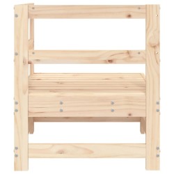 Canapé d'angle de jardin bois de pin massif 