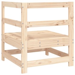 Canapé d'angle de jardin bois de pin massif 