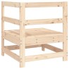 Canapé d'angle de jardin bois de pin massif 