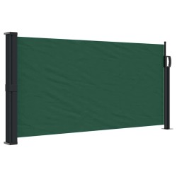 Auvent latéral rétractable vert foncé 100x500 cm 