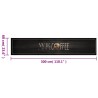 Tapis de cuisine lavable texte Coffee 60x300 cm velours 