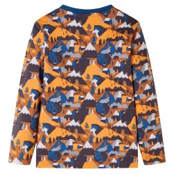 Pyjamas enfants manches longues cognac 140 