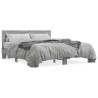 Cadre de lit sans matelas sonoma gris 150x200 cm 